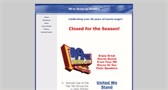 Desktop Screenshot of 49erdrivein.com